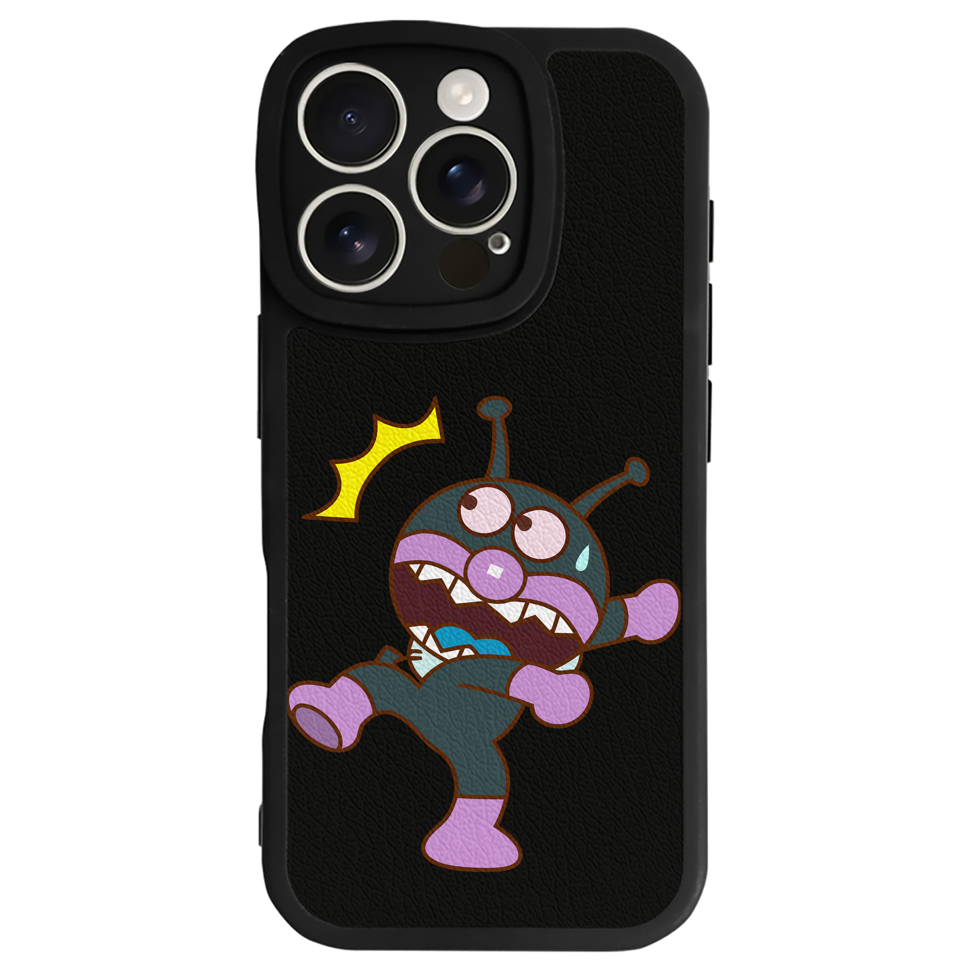 （画像用） アンパンマン Anpanman 【iPhone 16シリーズ対応】シリコンスマホケース（レザー調） 材質：シリコン